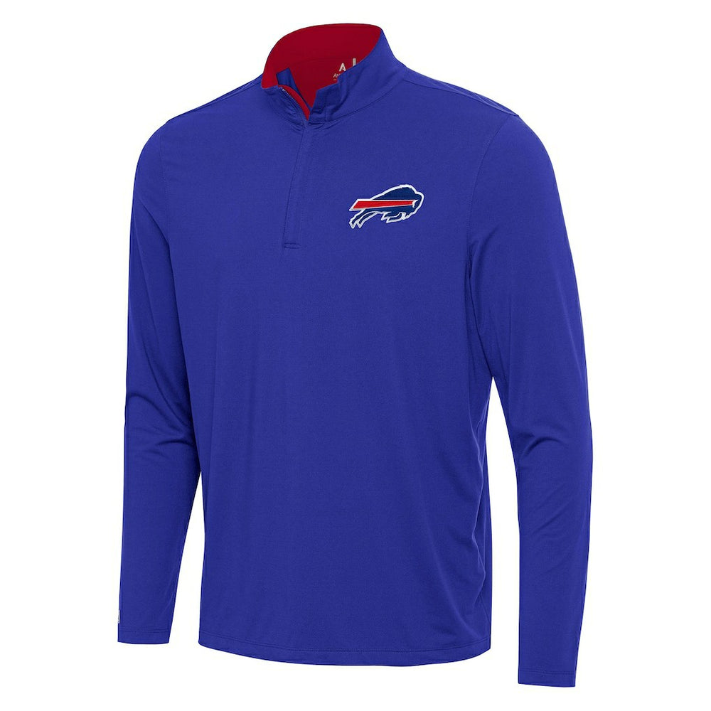 Buffalo Bills Antigua Content Quarter-Zip Pullover Top - Royal/Red Pullover