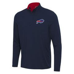 Buffalo Bills Antigua Content Quarter-Zip Pullover Top - Navy/Red Pullover