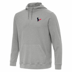 Houston Texans Antigua Cloud Pullover Hoodie - Heather Gray Hoodies