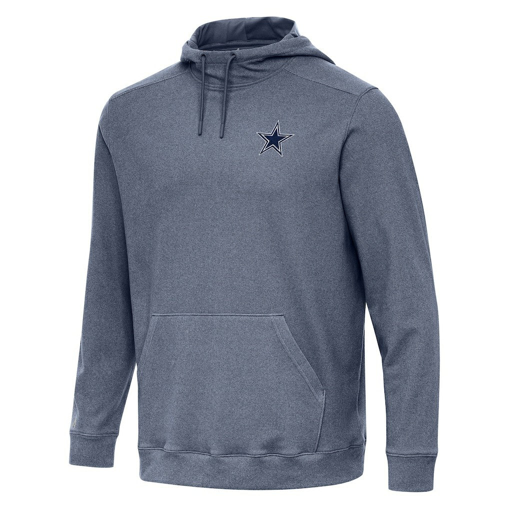 Dallas Cowboys Antigua Cloud Pullover Hoodie - Heather Navy Hoodies