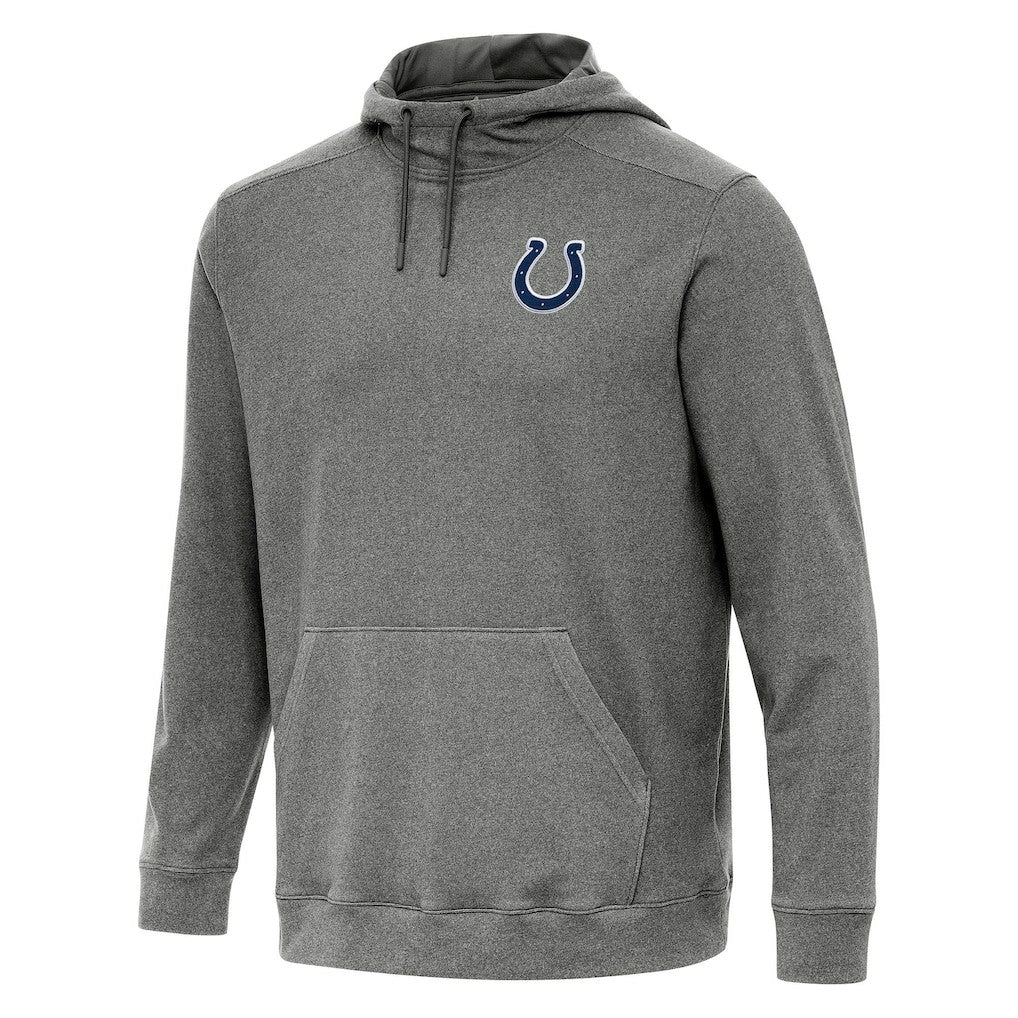Indianapolis Colts Antigua Cloud Pullover Hoodie - Heather Black Hoodies
