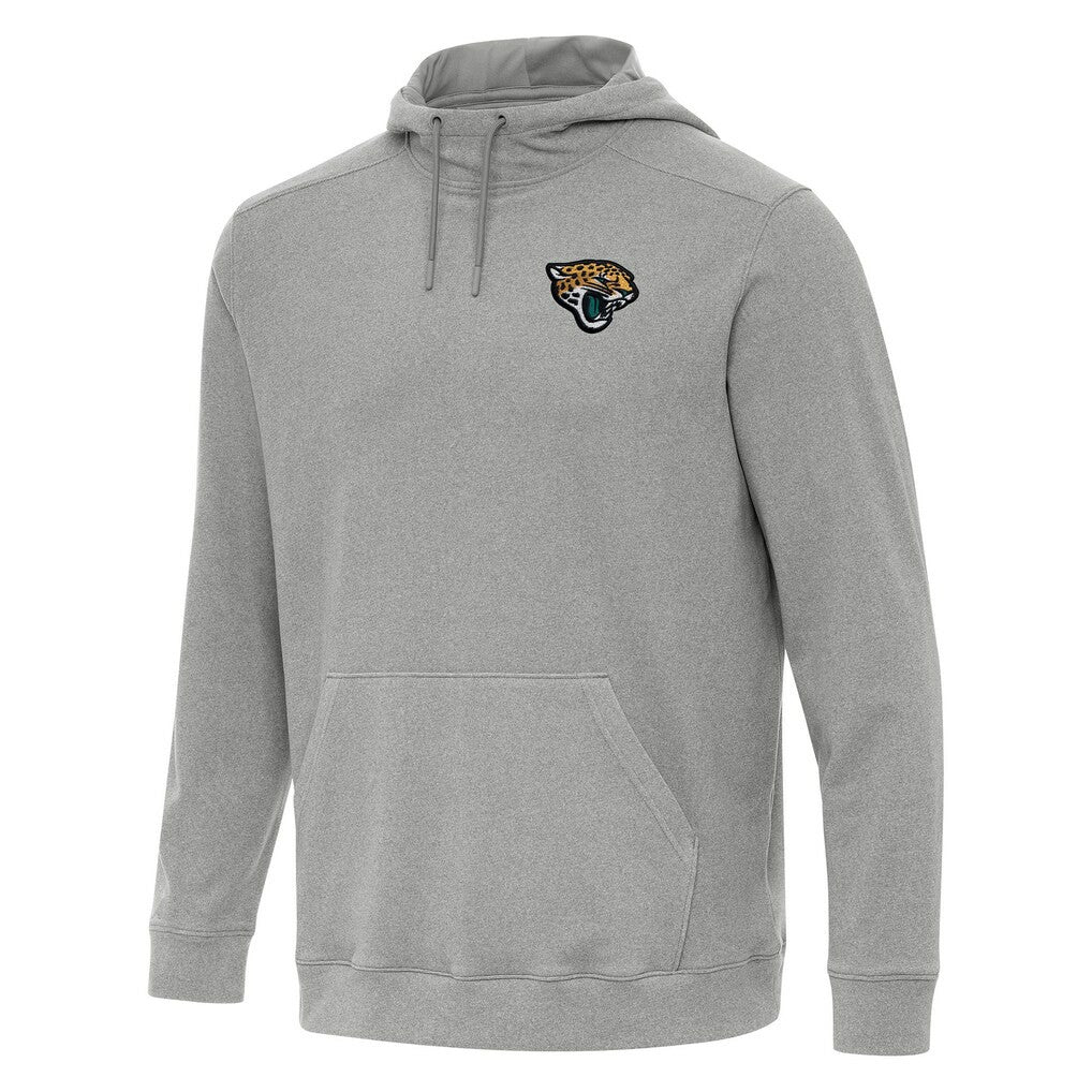 Jacksonville Jaguars Antigua Cloud Pullover Hoodie - Heather Gray Hoodies