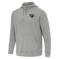 Jacksonville Jaguars Antigua Cloud Pullover Hoodie - Heather Gray Hoodies