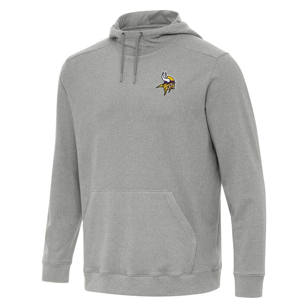 Minnesota Vikings Antigua Cloud Pullover Hoodie - Heather Gray Hoodies