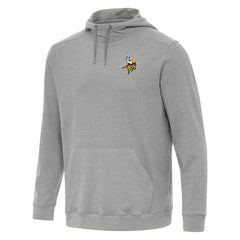 Minnesota Vikings Antigua Cloud Pullover Hoodie - Heather Gray Hoodies