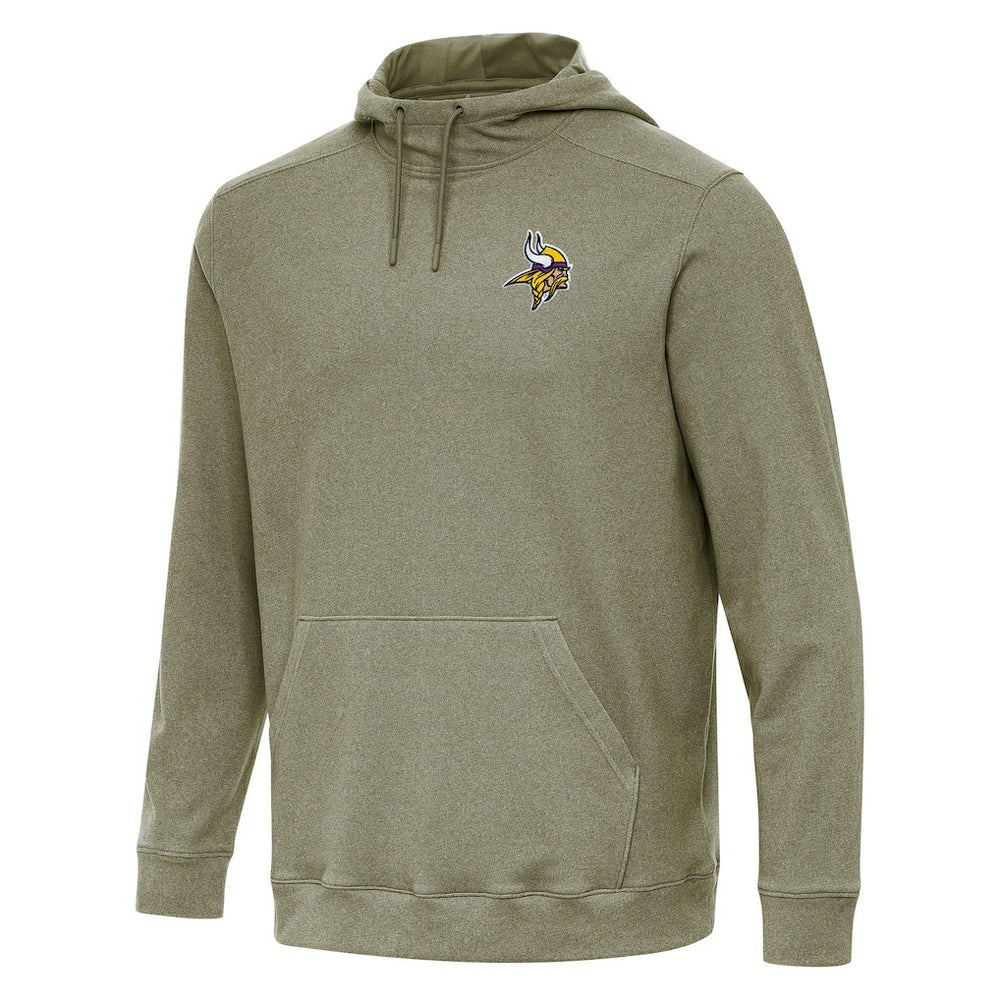 Minnesota Vikings Antigua Cloud Pullover Hoodie - Olive Hoodies