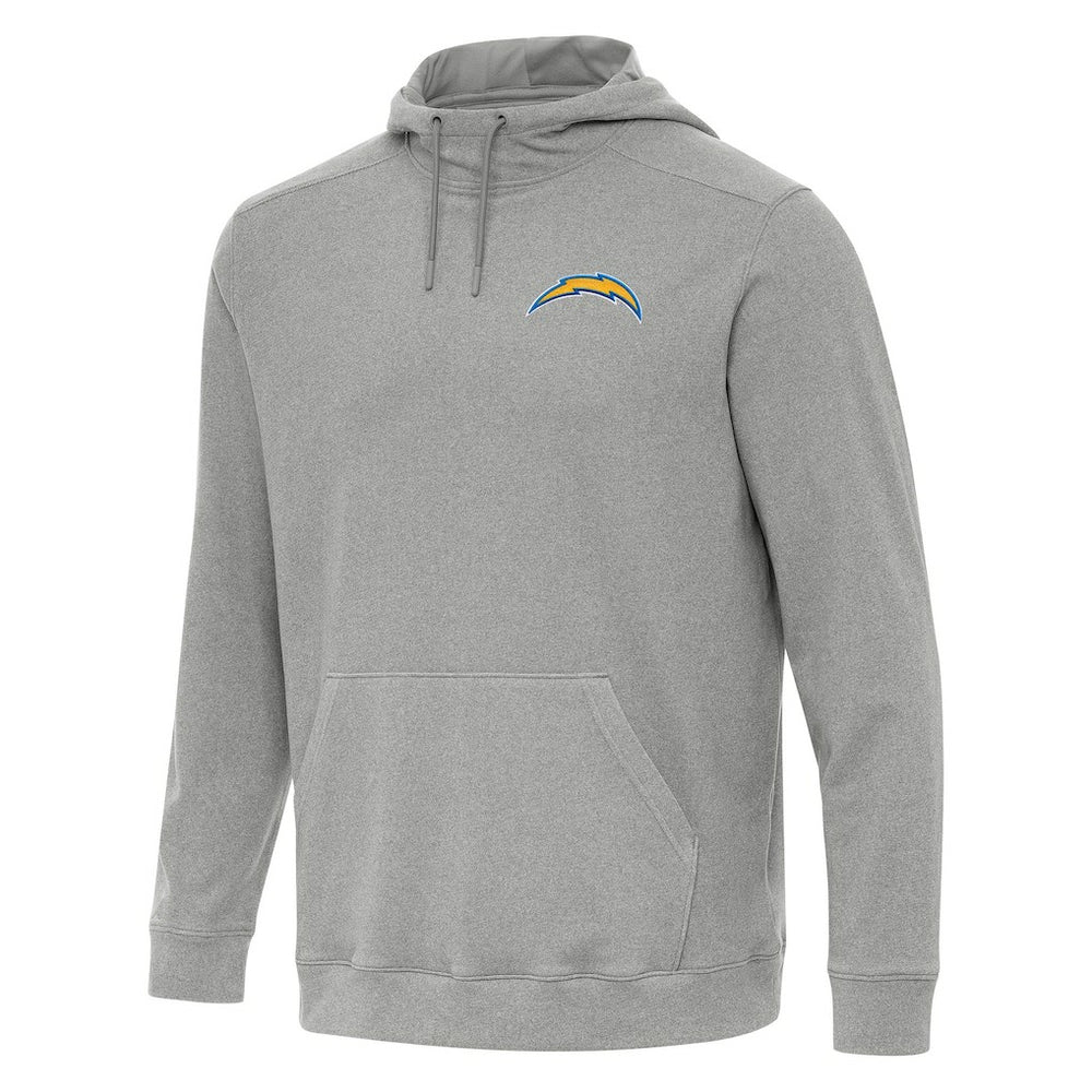 Los Angeles Chargers Antigua Cloud Pullover Hoodie - Heather Gray Hoodies