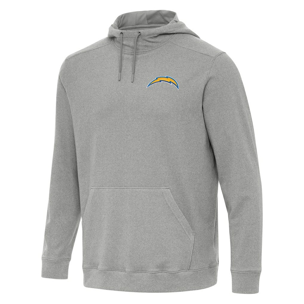 Los Angeles Chargers Antigua Cloud Pullover Hoodie - Heather Gray Hoodies