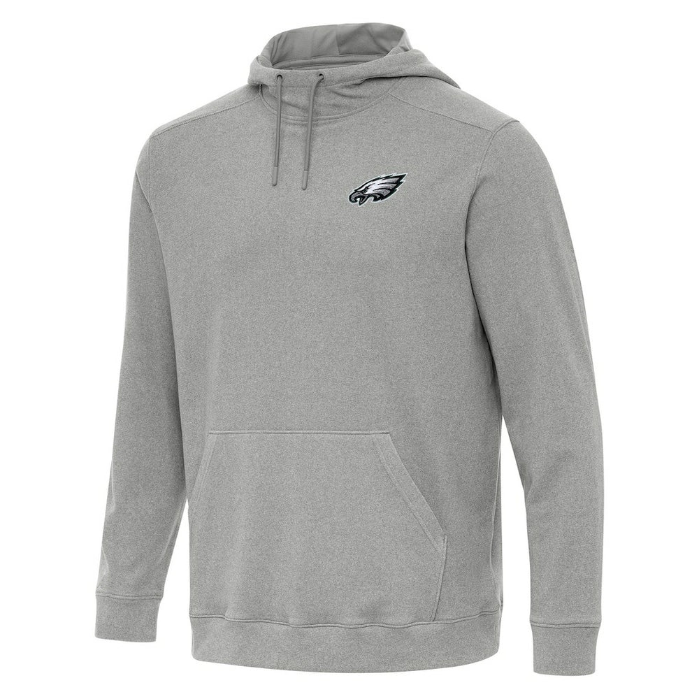 Philadelphia Eagles Antigua Cloud Pullover Hoodie - Heather Gray Hoodies