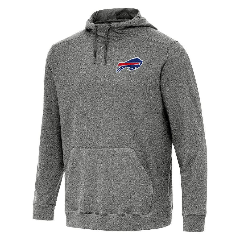 Buffalo Bills Antigua Cloud Pullover Hoodie - Heather Black Hoodies