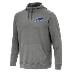 Buffalo Bills Antigua Cloud Pullover Hoodie - Heather Black Hoodies