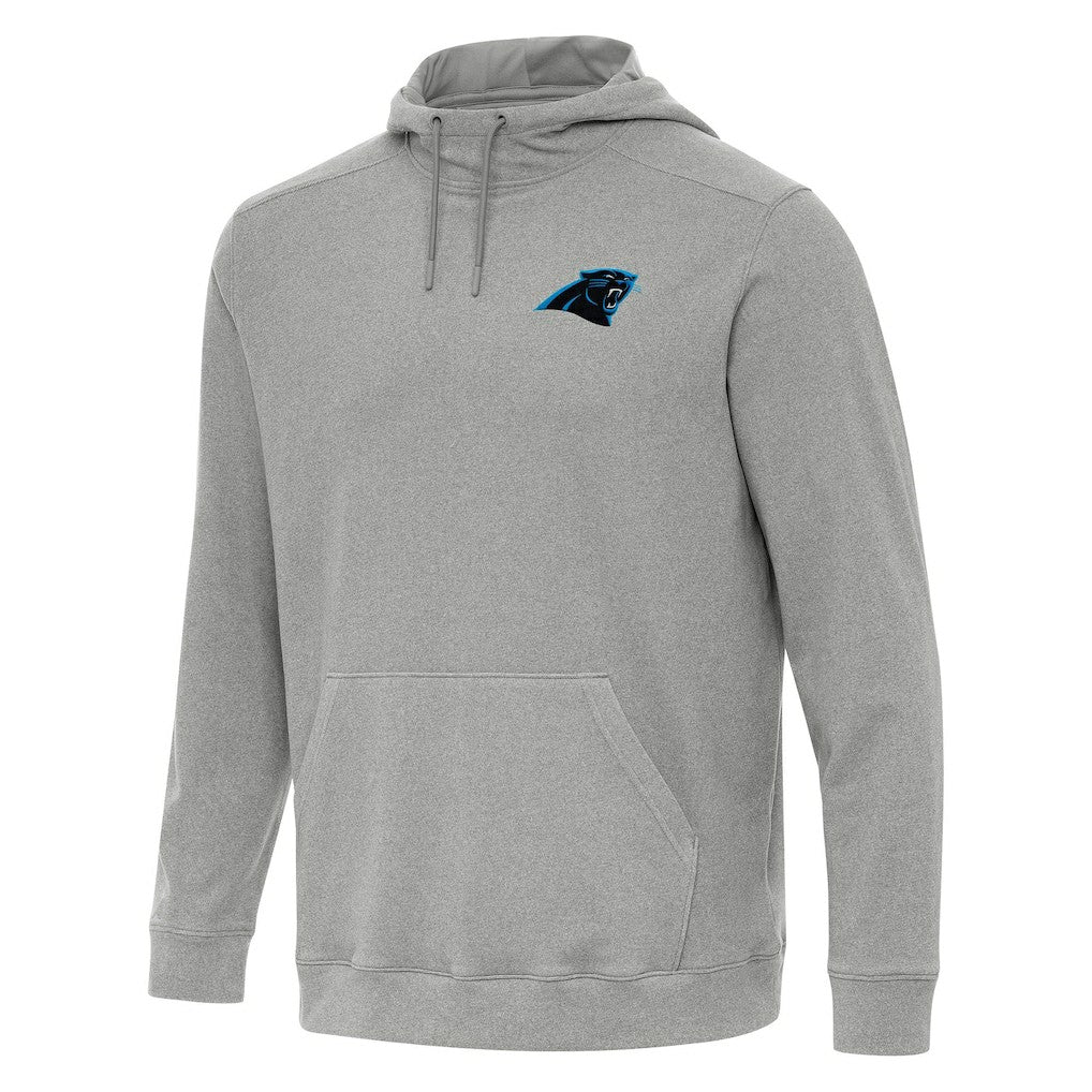 Carolina Panthers Antigua Cloud Pullover Hoodie - Heather Gray Hoodies