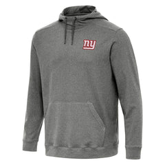 New York Giants Antigua Cloud Pullover Hoodie - Heather Black Hoodies