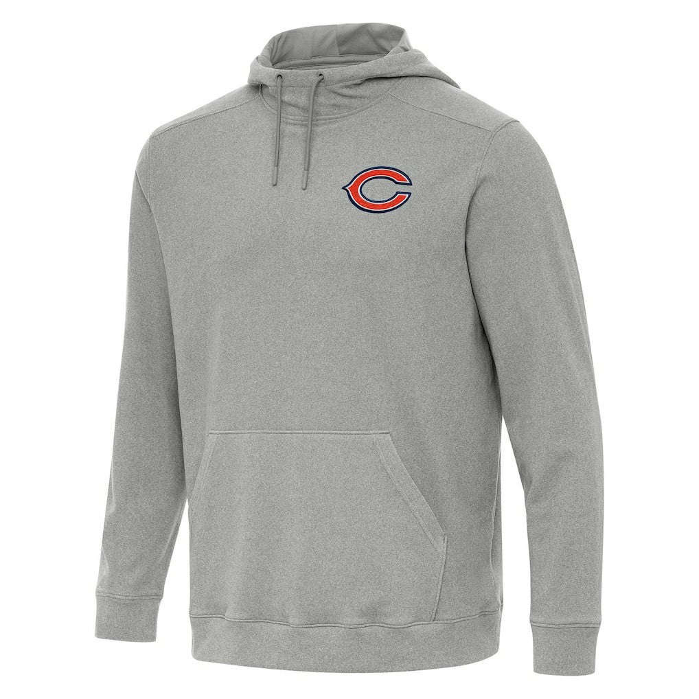 Chicago Bears Antigua Cloud Pullover Hoodie - Heather Gray Hoodies