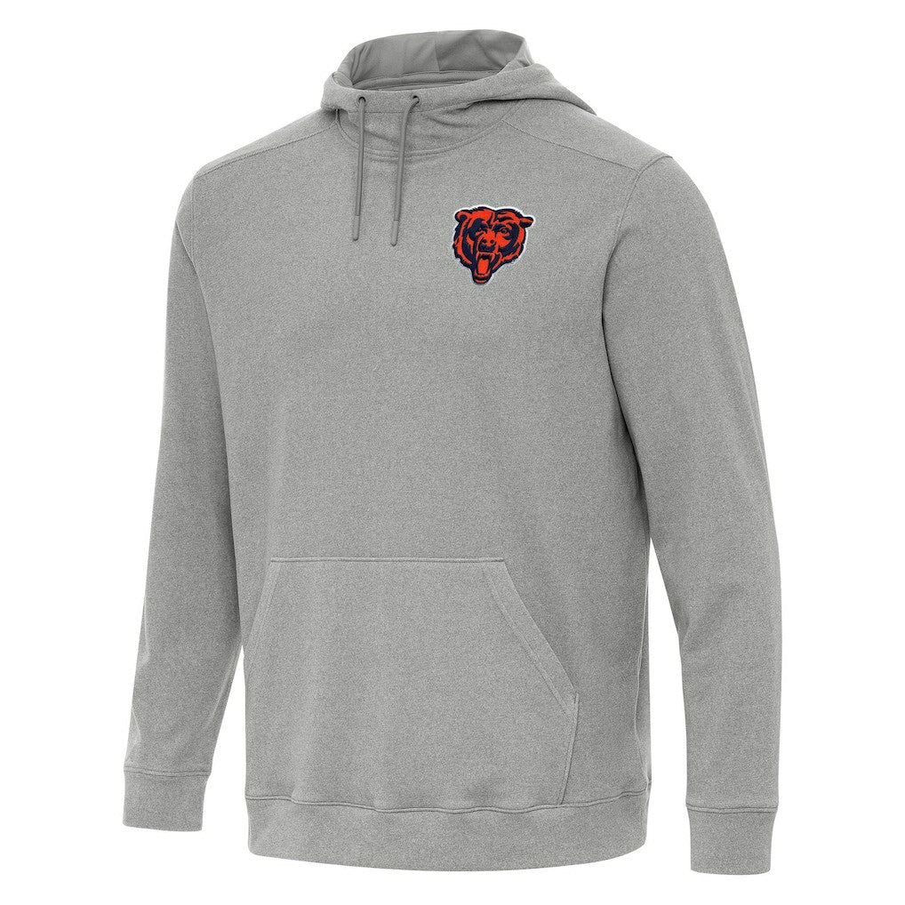 Chicago Bears Antigua Cloud Pullover Hoodie - Heather Gray Hoodies