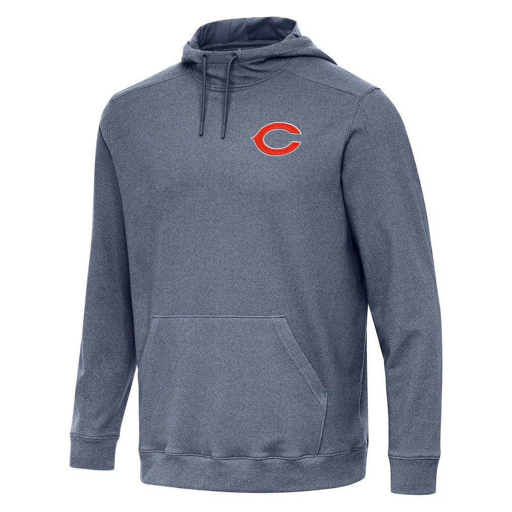 Chicago Bears Antigua Cloud Pullover Hoodie - Heather Navy Hoodies