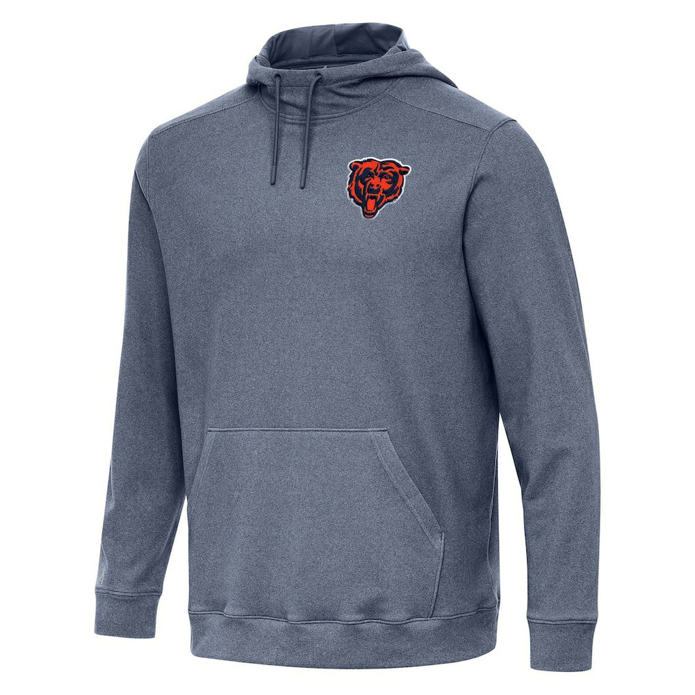 Chicago Bears Antigua Cloud Pullover Hoodie - Heather Navy Hoodies