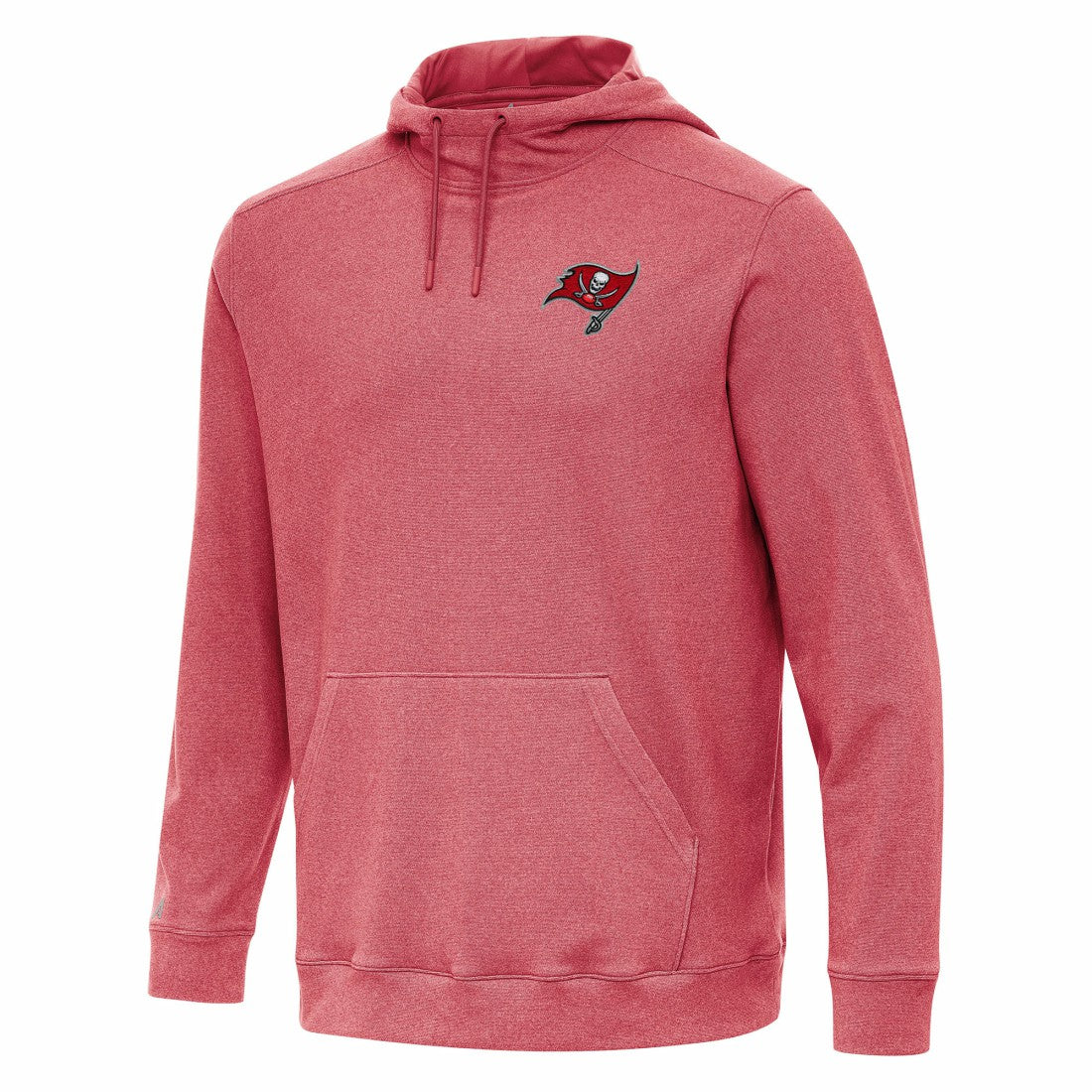 Tampa Bay Buccaneers Antigua Cloud Pullover Hoodie - Heather Red Hoodies