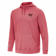 Tampa Bay Buccaneers Antigua Cloud Pullover Hoodie - Heather Red Hoodies