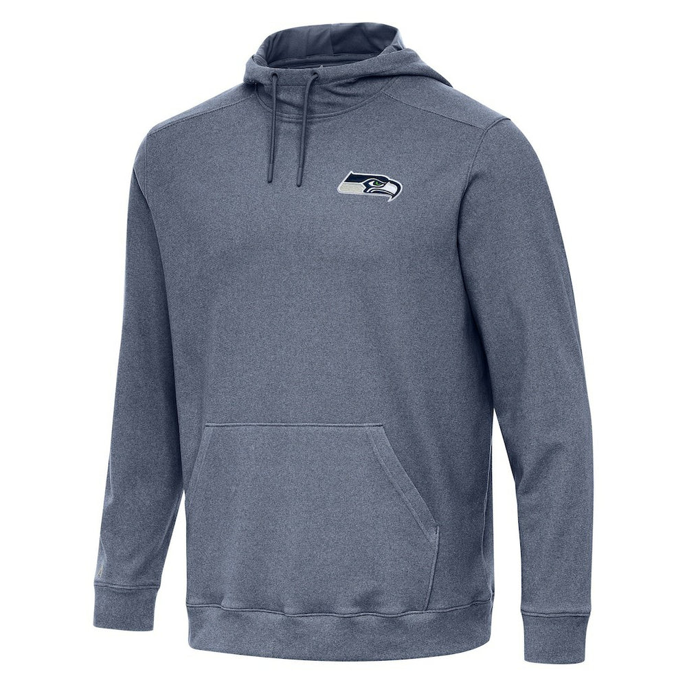 Seattle Seahawks Antigua Cloud Pullover Hoodie - Heather College Navy Hoodies