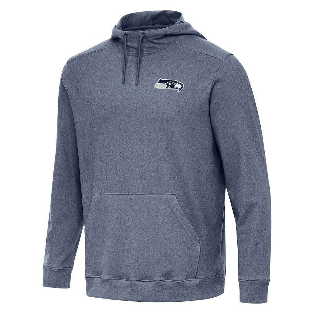 Seattle Seahawks Antigua Cloud Pullover Hoodie - Heather College Navy Hoodies