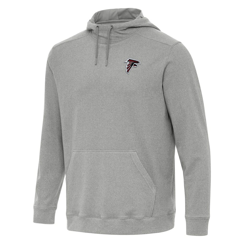 Atlanta Falcons Antigua Cloud Pullover Hoodie - Heather Gray Hoodies