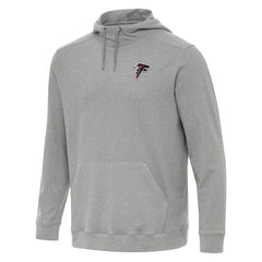 Atlanta Falcons Antigua Cloud Pullover Hoodie - Heather Gray Hoodies