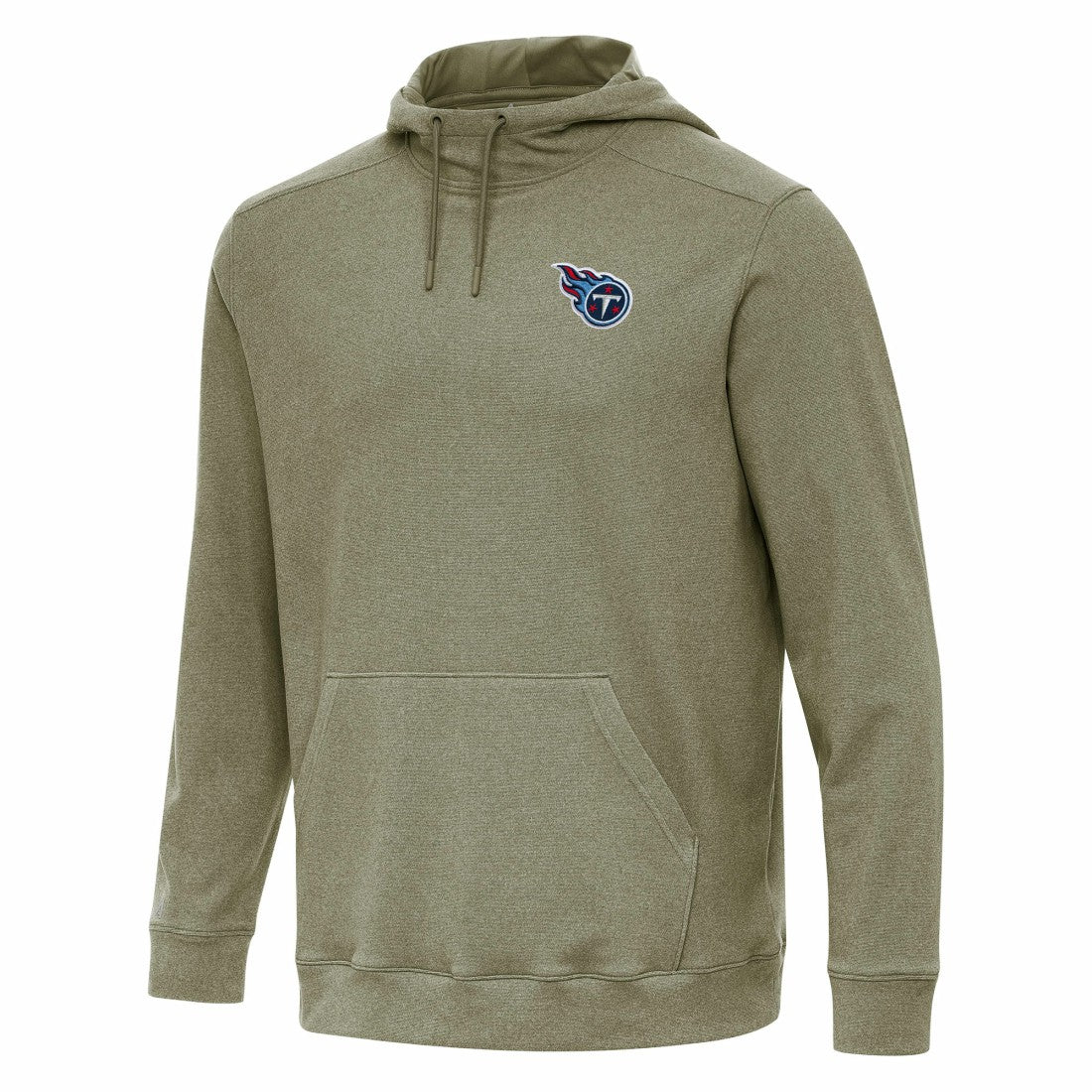 Tennessee Titans Antigua Cloud Pullover Hoodie - Olive Hoodies