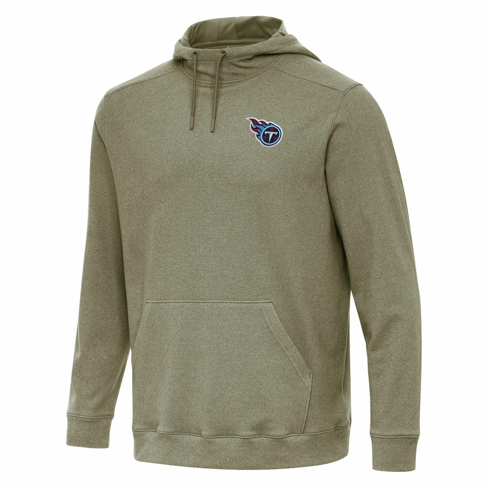 Tennessee Titans Antigua Cloud Pullover Hoodie - Olive Hoodies