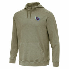 Tennessee Titans Antigua Cloud Pullover Hoodie - Olive Hoodies