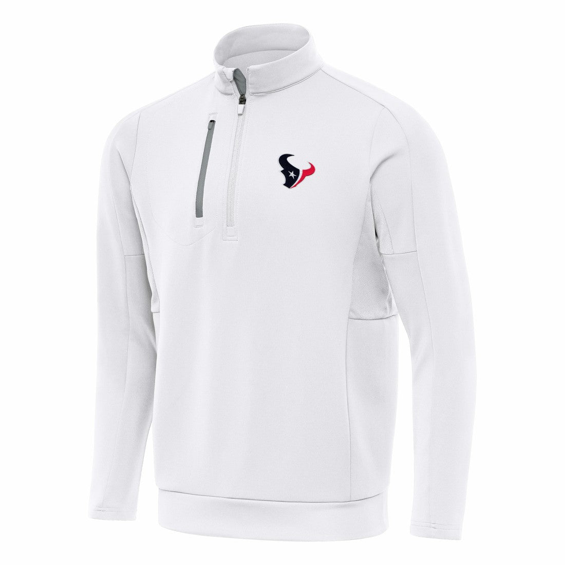 Houston Texans Antigua Generation Quarter-Zip Pullover Top - White Pullover