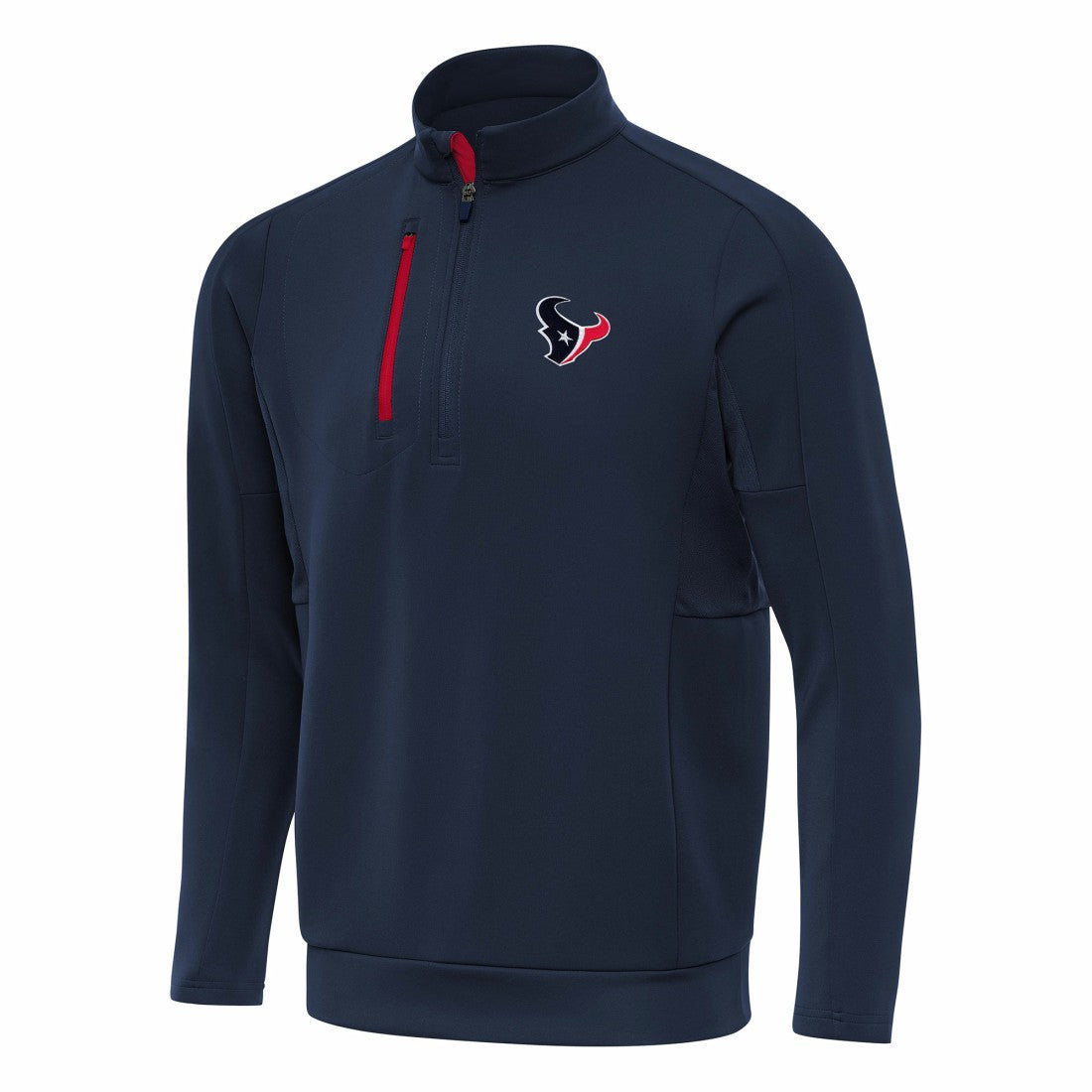 Houston Texans Antigua Generation Quarter-Zip Pullover Top - Navy Pullover