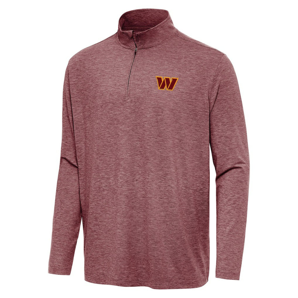Washington Commanders Antigua Hunk Quarter-Zip Jacket - Heather Burgundy Jackets