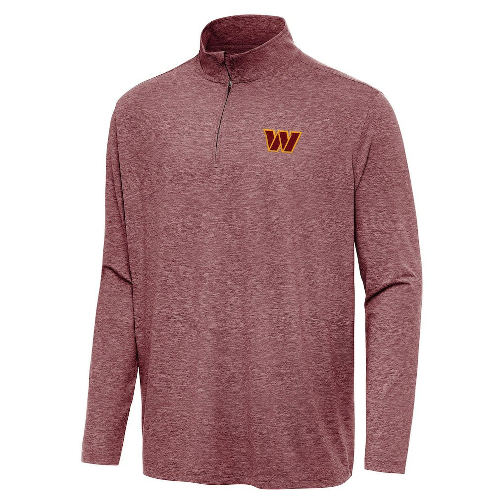 Washington Commanders Antigua Hunk Quarter-Zip Jacket - Heather Burgundy Jackets