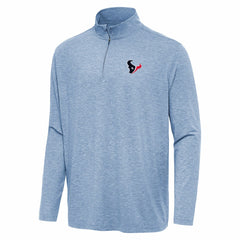 Houston Texans Antigua Hunk Quarter-Zip Jacket - Heather Royal Jackets