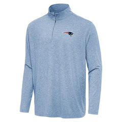 New England Patriots Antigua Hunk Quarter-Zip Jacket - Heather Royal Jackets