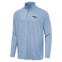 Seattle Seahawks Antigua Hunk Quarter-Zip Jacket - Heather Royal Jackets