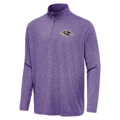 Baltimore Ravens Antigua Hunk Quarter-Zip Jacket - Heather Purple Jackets