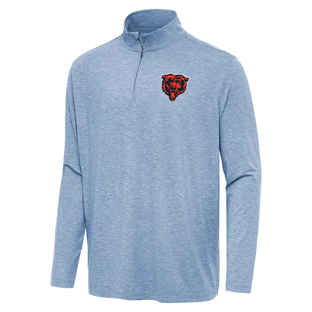Chicago Bears Antigua Hunk Quarter-Zip Jacket - Heather Royal Jackets