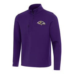 Baltimore Ravens Antigua Insider Quarter-Zip Pullover Top - Purple Pullover