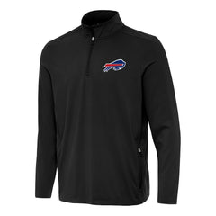Buffalo Bills Antigua Perilous Quarter-Zip Pullover Top - Black Pullover