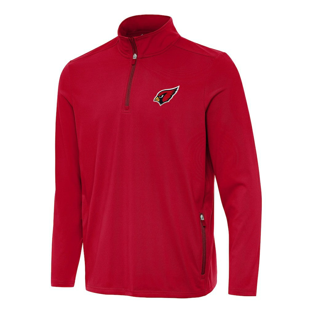 Arizona Cardinals Antigua Perilous Quarter-Zip Pullover Top - Cardinal Pullover