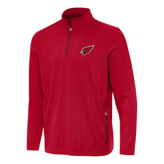 Arizona Cardinals Antigua Perilous Quarter-Zip Pullover Top - Cardinal Pullover
