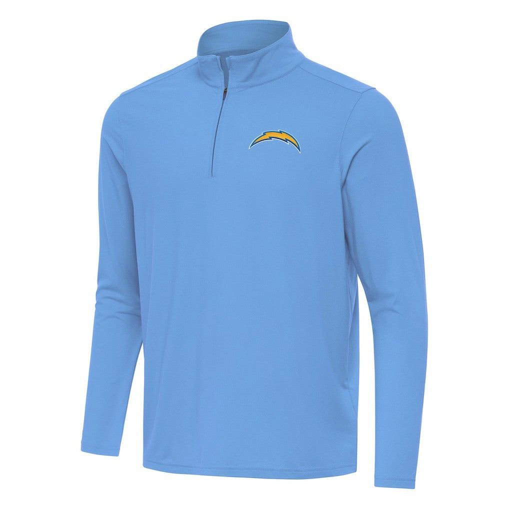 Los Angeles Chargers Antigua Intent Quarter-Zip Pullover Top - Powder Blue Pullover
