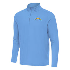 Los Angeles Chargers Antigua Intent Quarter-Zip Pullover Top - Powder Blue Pullover