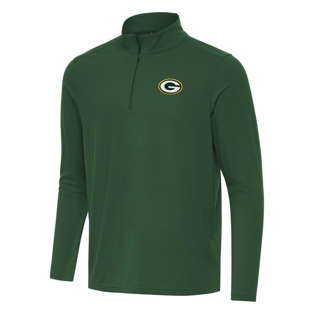 Green Bay Packers Antigua Intent Quarter-Zip Pullover Top - Green Pullover