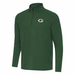 Green Bay Packers Antigua Intent Quarter-Zip Pullover Top - Green Pullover