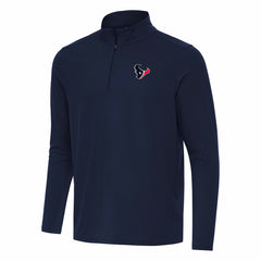 Houston Texans Antigua Intent Quarter-Zip Pullover Top - Navy Pullover