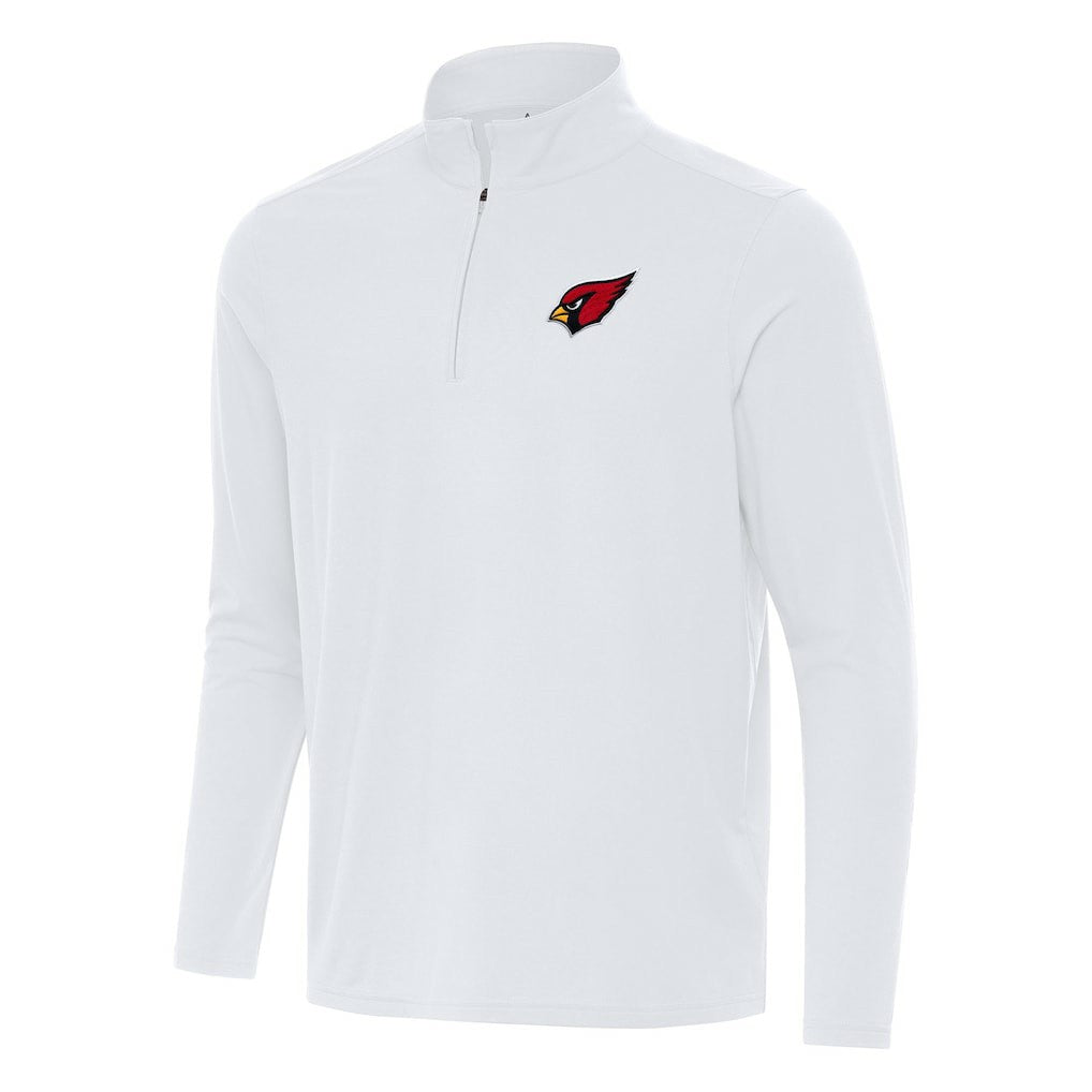 Arizona Cardinals Antigua Intent Quarter-Zip Pullover Top - White Pullover