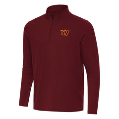 Washington Commanders Antigua Intent Quarter-Zip Pullover Top - Burgundy Pullover